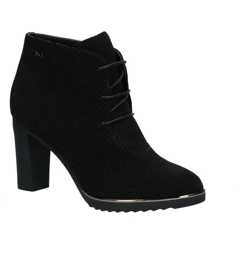 Nathan-Baume Zwarte Enkellaarzen in nubuck (262288)
