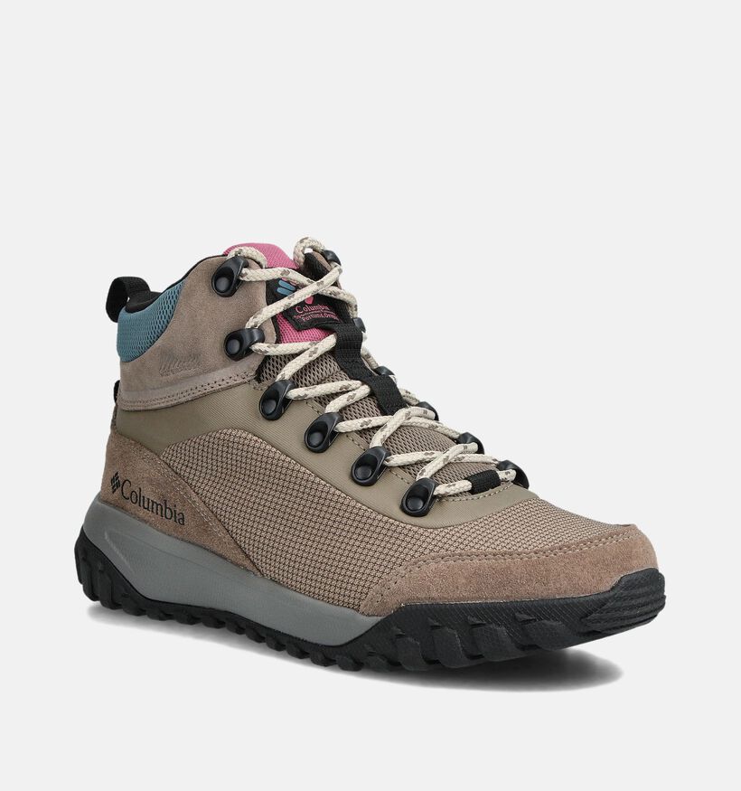 Columbia Burnsider Waterproof Chaussures de randonnée en Beige pour femmes (359531) - pour semelles orthopédiques