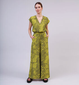 Vila Alinia Pantalon large en Jaune pour femmes (357346)