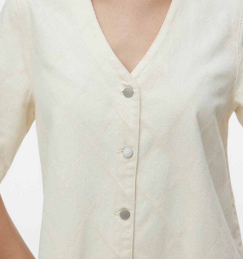 Vero Moda Fonda Ecru Jurk voor dames (378417)