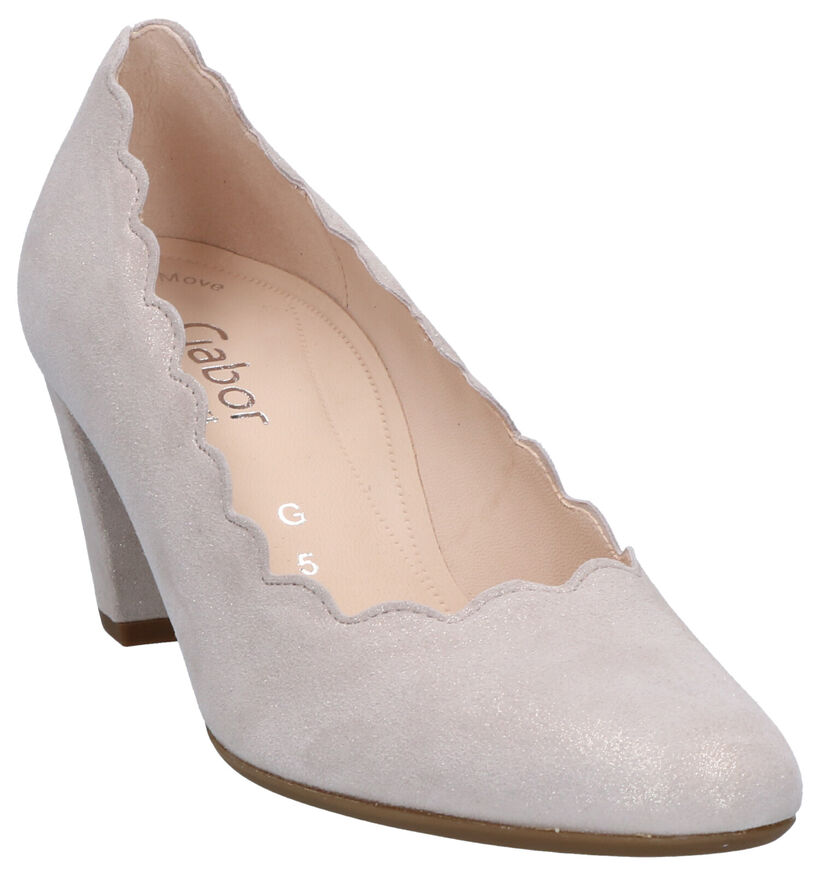 Gabor Soft Move Escarpins en Or en nubuck (271674)