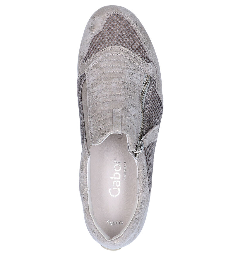 Gabor OptiFit Chaussures slip-on en Taupe en nubuck (275220)