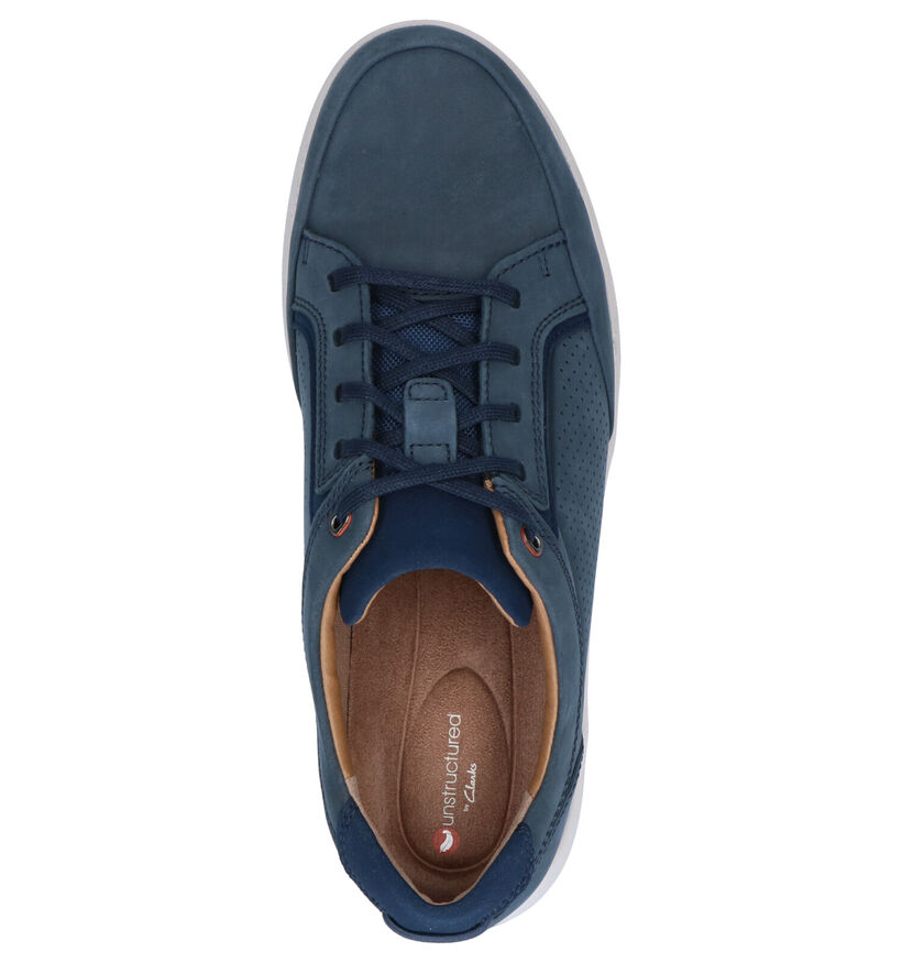 Clarks Un Trail Form Chaussures à lacets en Bleu en nubuck (265553)