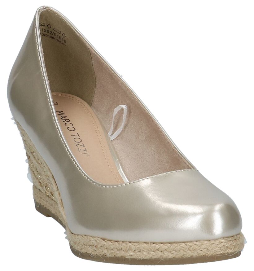 Gouden Pumps met Sleehak Marco Tozzi in imitatieleer (214440)