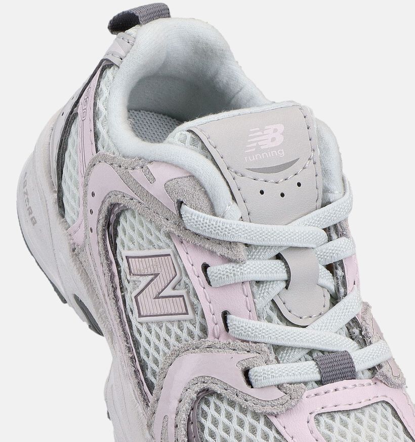 New Balance Baskets basses en Rose pour filles (366201) - pour semelles orthop&eacute;diques