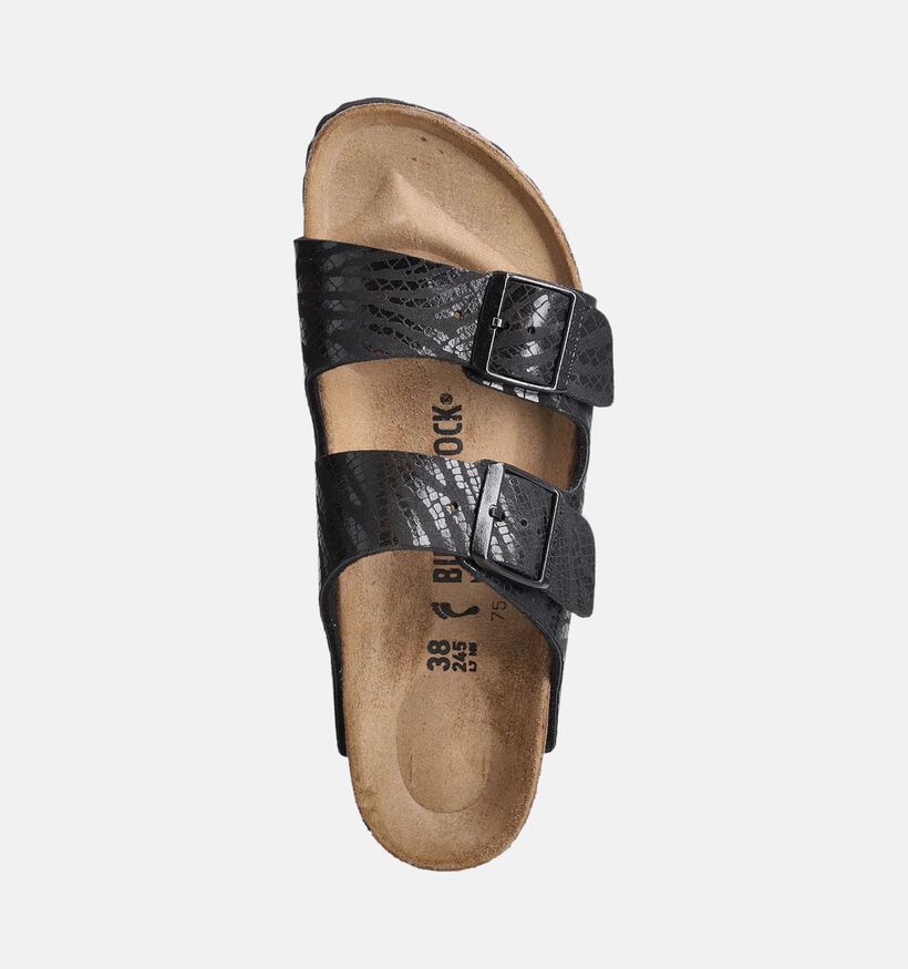 Birkenstock Arizona Synthetik Zwarte Slippers voor dames (350883)
