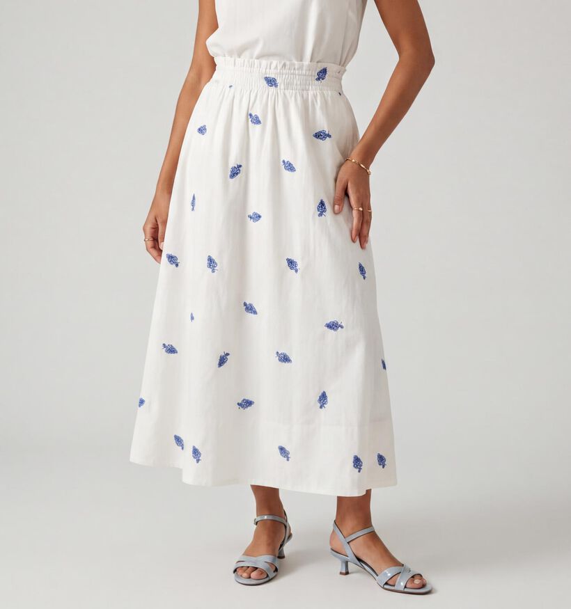 Desires Perla Jupe mi-longue en Blanc pour femmes (374250)