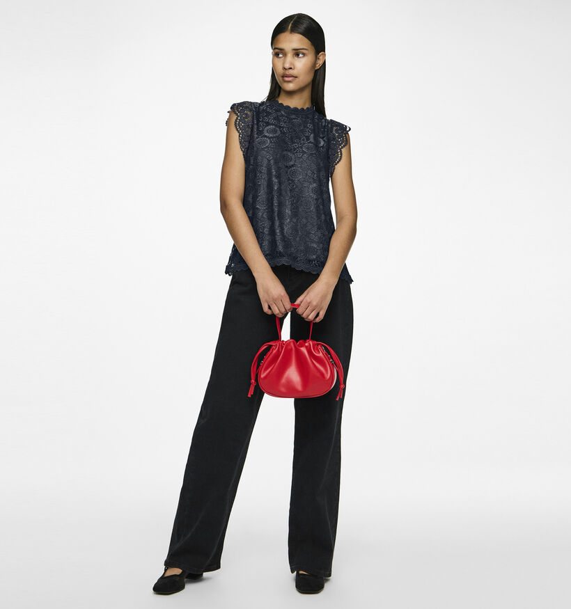 Pieces Pcolline Donkerblauwe Top voor dames (378350)