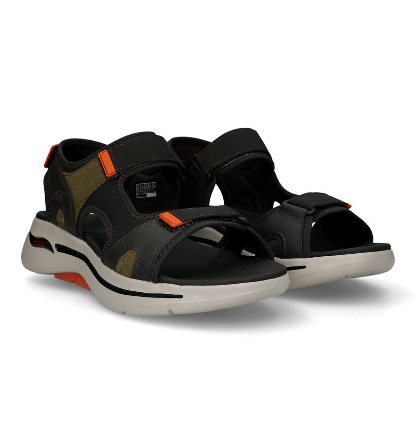 Skechers Arch Fit Mission Bruine Sandalen in kunststof (305380)