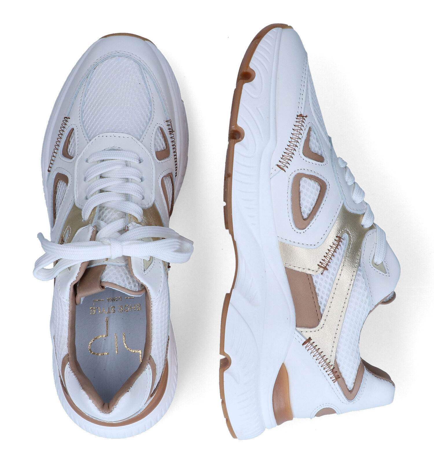 Witte chunky sales sneakers dames