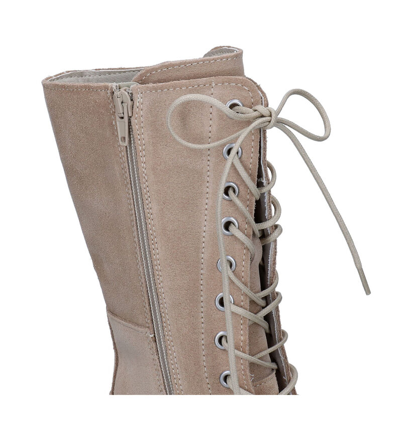 Bullboxer Bottes à lacets en Beige foncé pour femmes (298752)