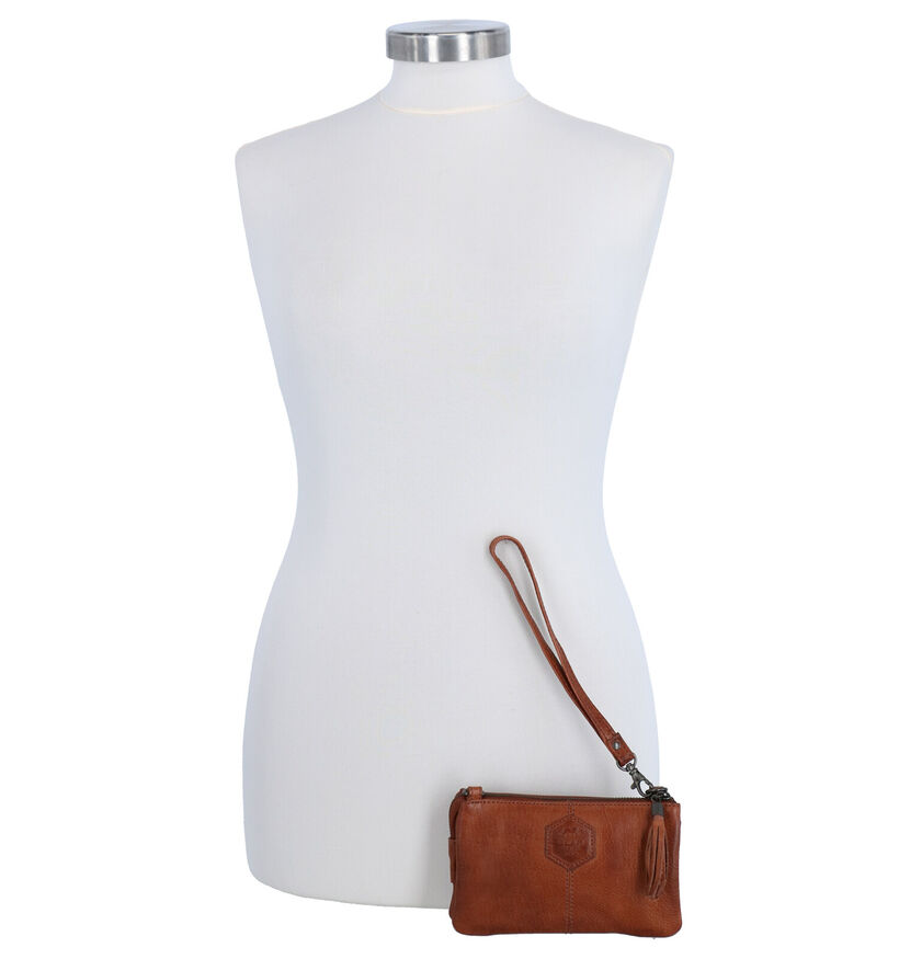 Bear Design Sac porté croisé en Cognac pour femmes (358900)