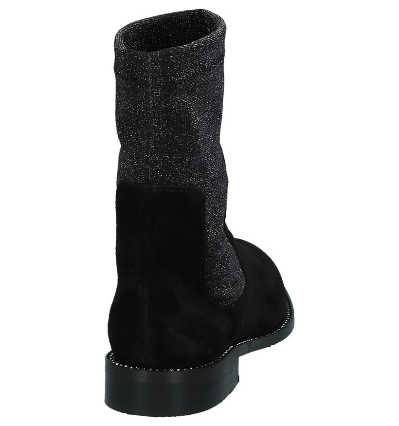 Love Zwarte Chelsea Boots in daim (231316)