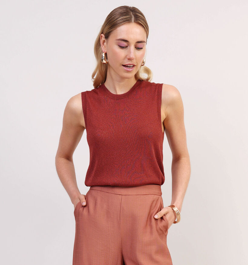 Minus Raka Bruine Knit T-shirt voor dames (359028)