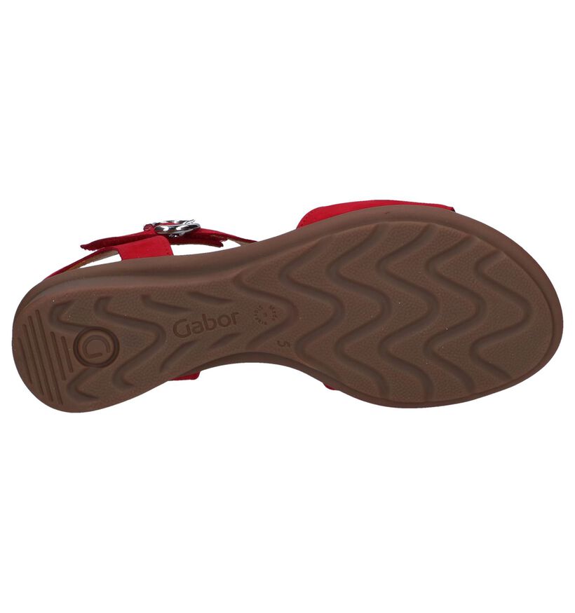 Gabor Easy Walking Rode Sandalen in daim (245469)