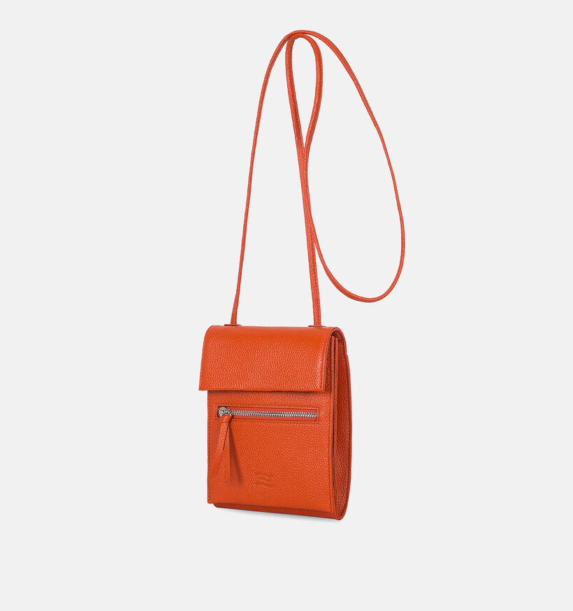 Crinkles Oranje Crossbody Tas voor dames (342319)