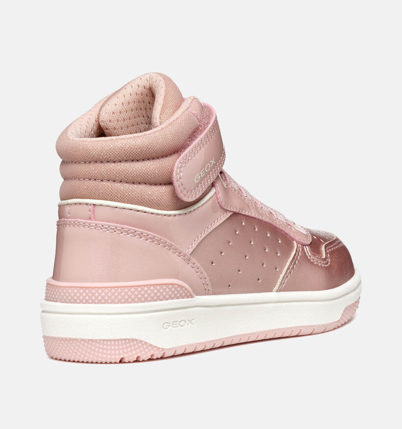 Geox Washiba Baskets en Rose pour filles (344540) - pour semelles orthopédiques
