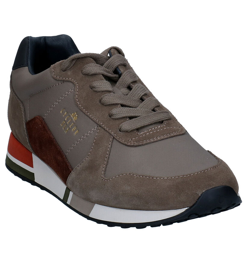 Cycleur de Luxe Taupe veterschoenen in leer (298975)