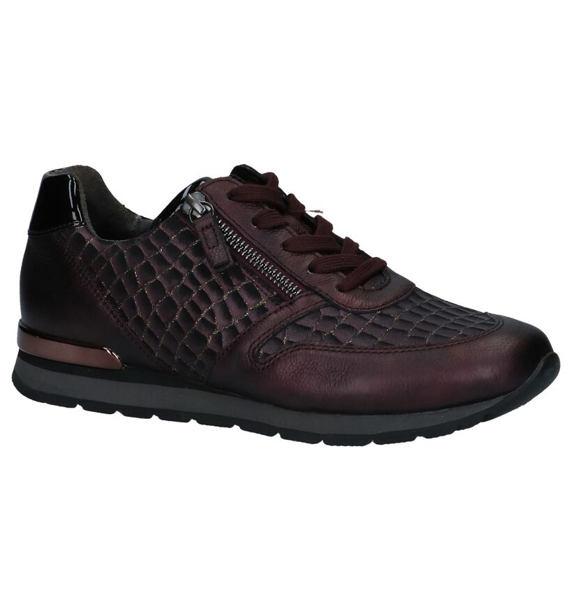Gabor Comfort Chaussures à lacets en Violet foncé en cuir verni (231163)