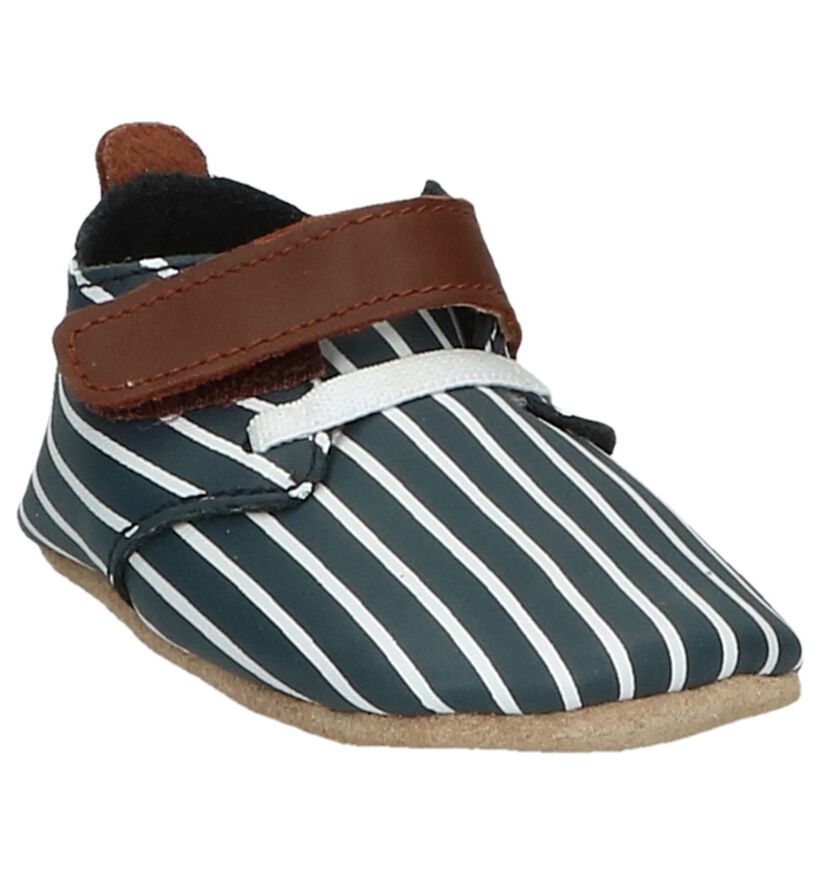 Bobux Chaussons bébé en Bleu foncé en cuir (251644)