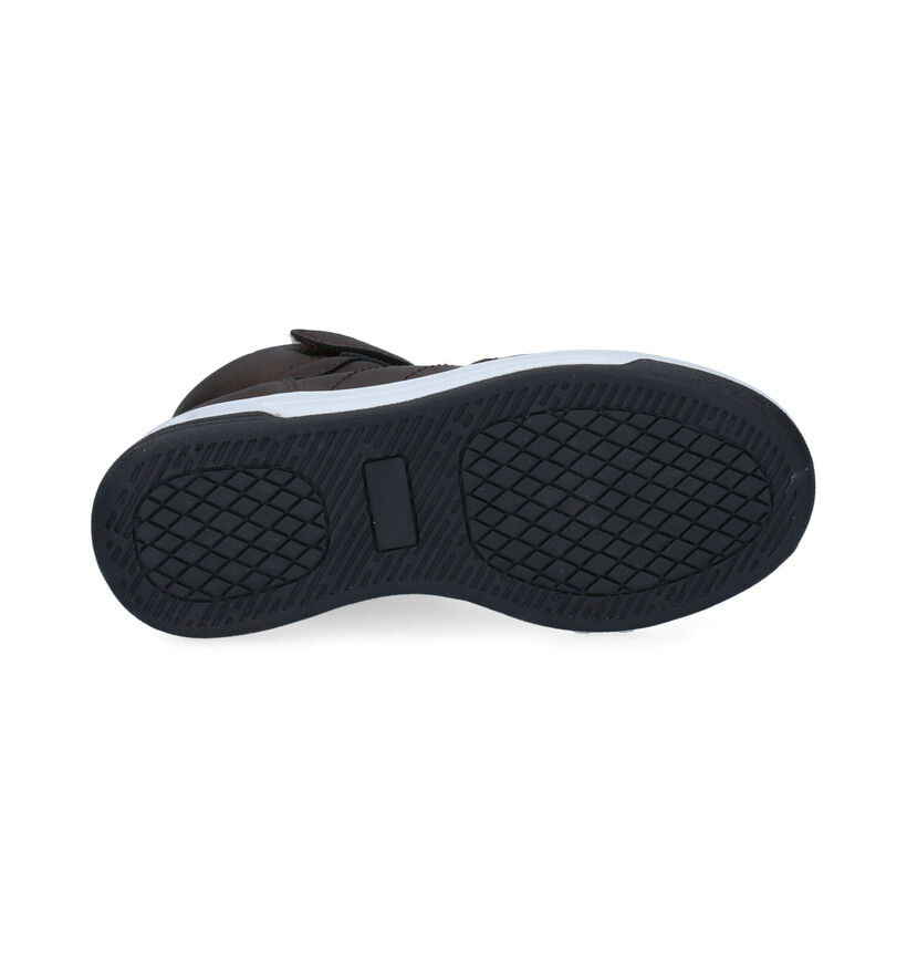 Milo & Mila Bruine Hoge Sneakers in kunstleer (297261)