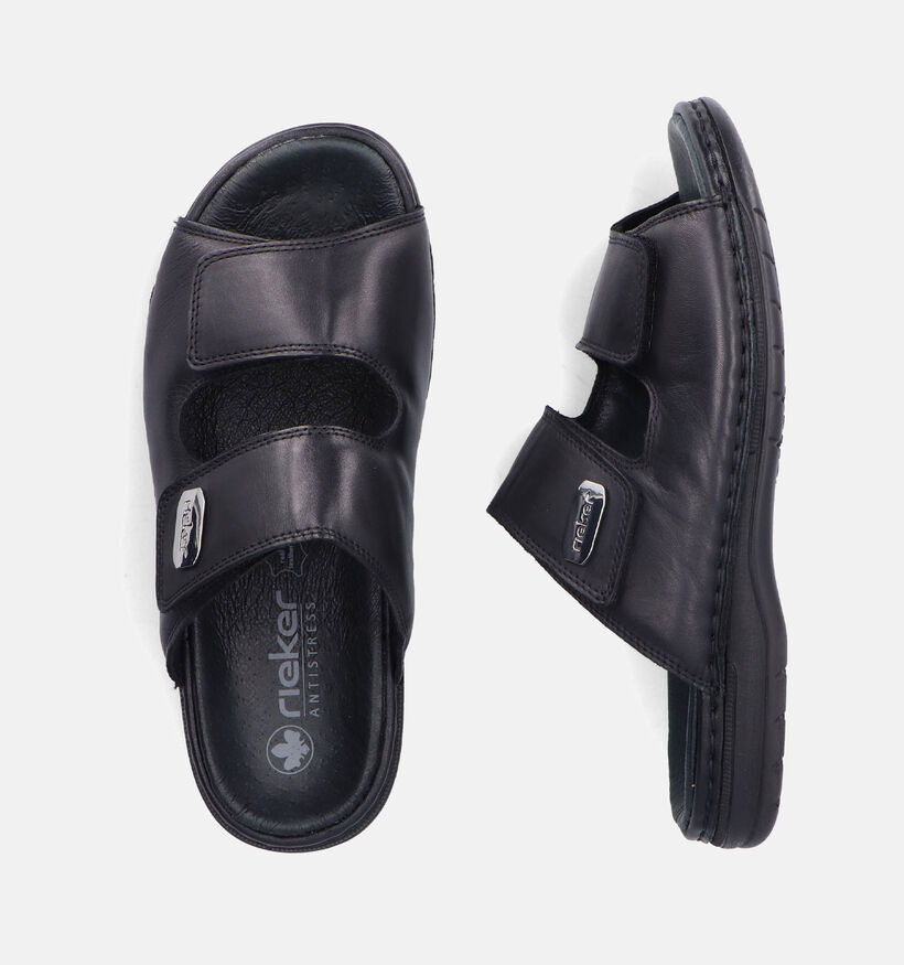 Rieker Zwarte Slippers voor heren (354826)