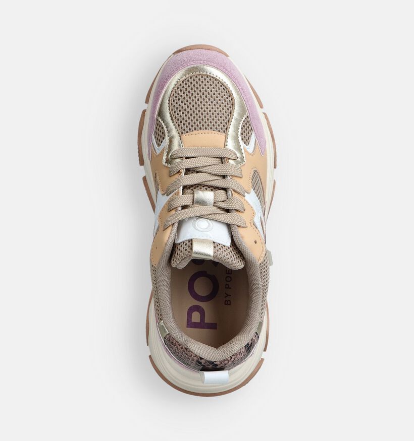 Posh by Poelman Roze Veterschoenen voor dames (368773) - geschikt voor steunzolen