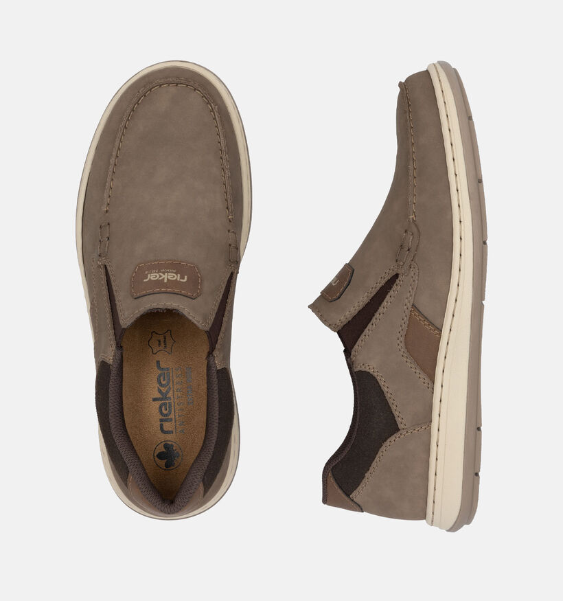 Rieker Chaussures confort en Taupe pour hommes (354815) - pour semelles orthopédiques