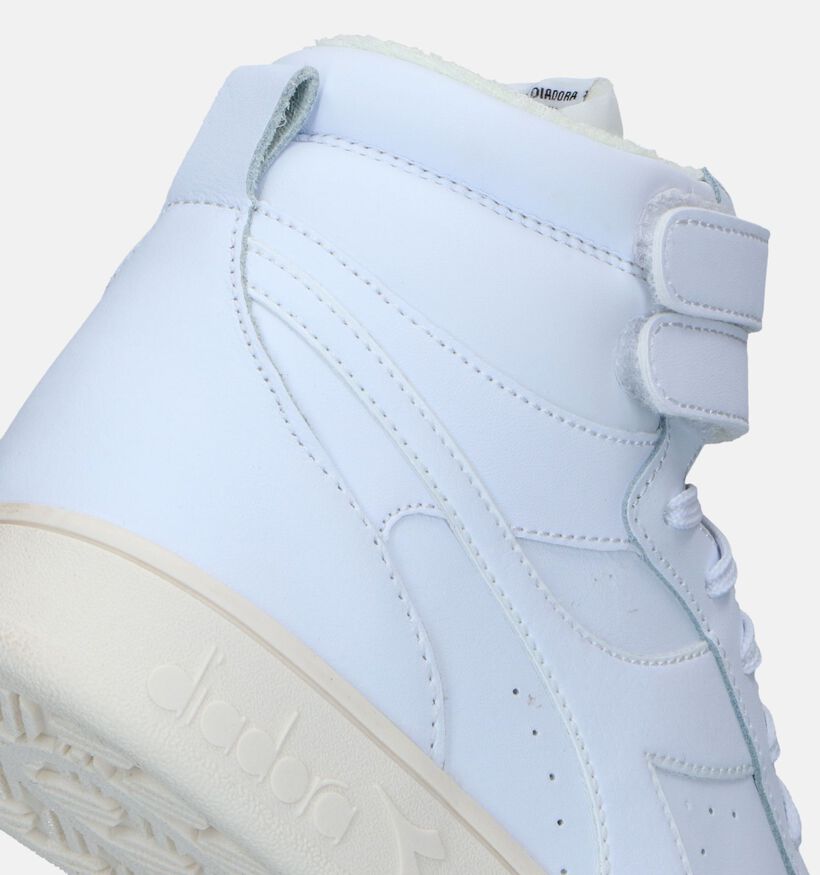 Diadora Magic Basket MID GS Witte Sneakers voor jongens, meisjes (336222)