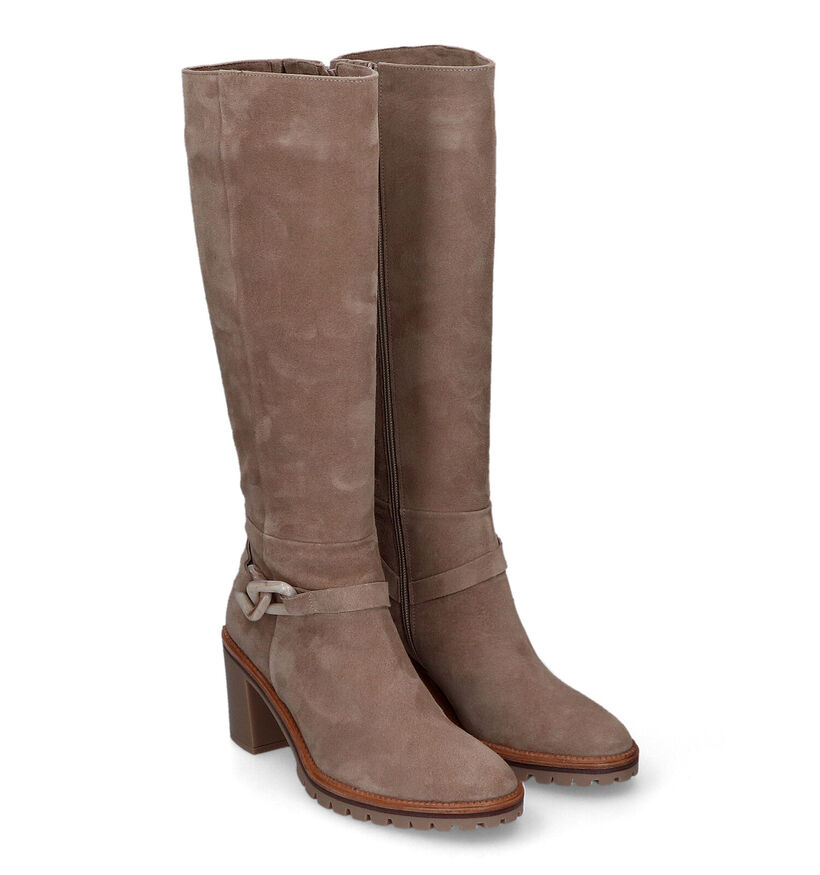 Softwaves Bottes hautes en Beige en daim (316722)