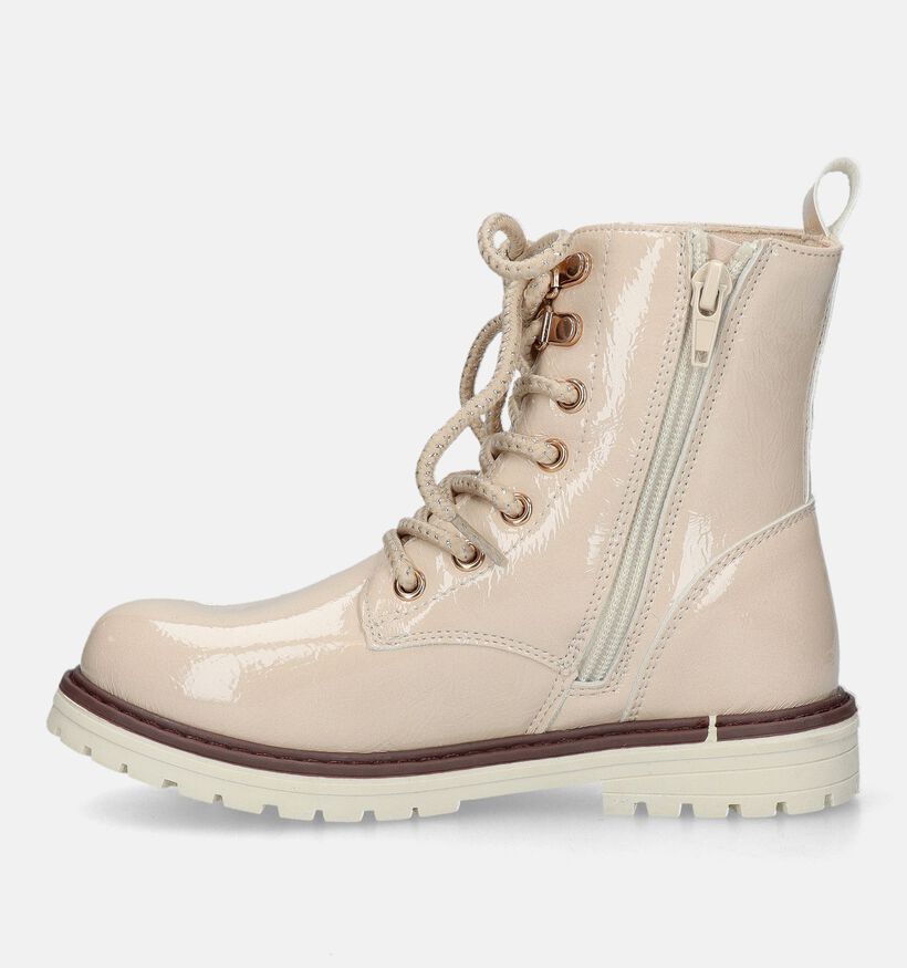 Milo & Mila Bottines robustes en Beige clair pour filles (329512)