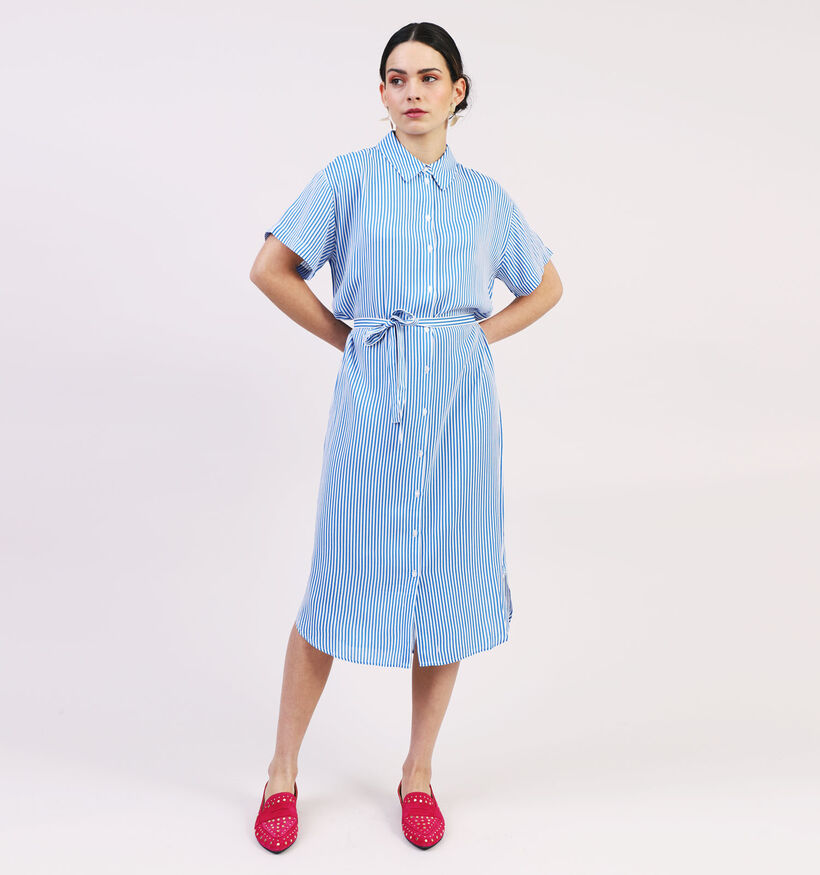 Vero Moda Bumpy Blauwe Hemdjurk voor dames (323872)