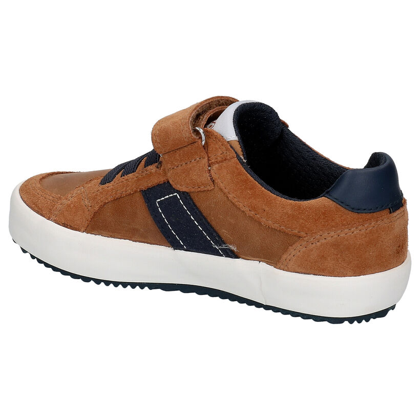 Geox Cognac Lage Sneakers in leer (265804)