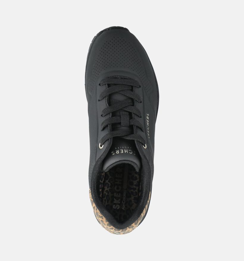 Skechers Uno Jungle Nite Baskets en Noir pour femmes (376920) - pour semelles orthop&eacute;diques