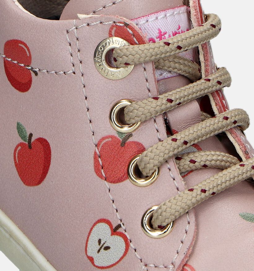 Naturino Cocoon Roze Babyschoenen voor meisjes (316120) - geschikt voor steunzolen