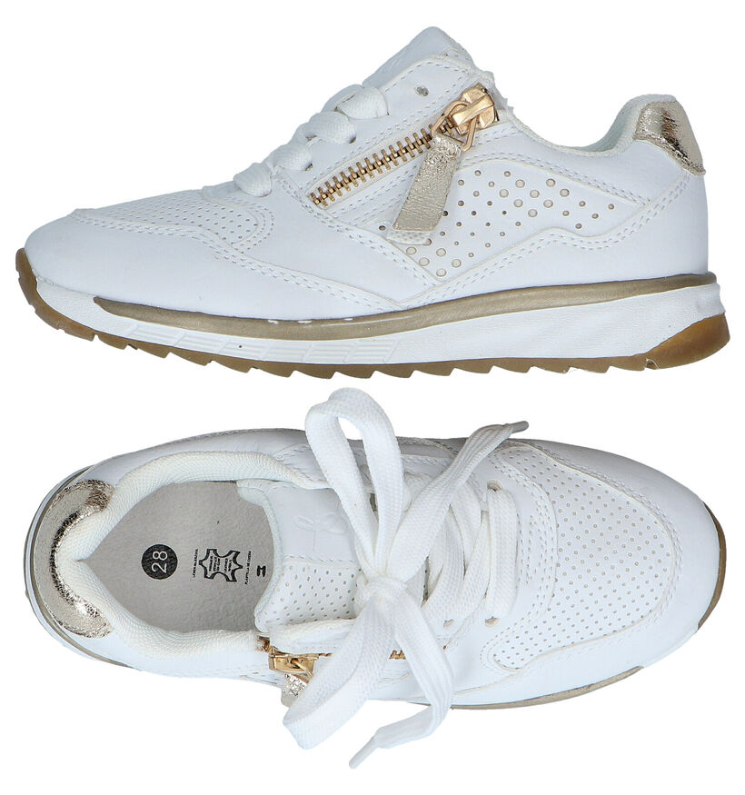 Milo & Mila Witte Sneakers voor meisjes (308305) - geschikt voor steunzolen