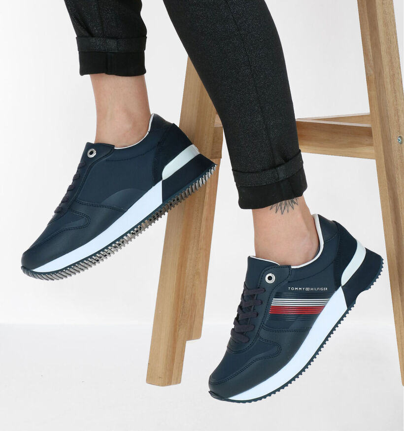 Tommy Hilfiger Active City Blauwe Sneakers in kunstleer (276246)