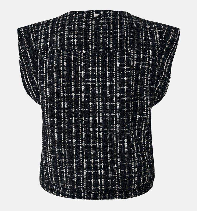 Mexx Sequins Twed Gilet en Noir pour femmes (362278)