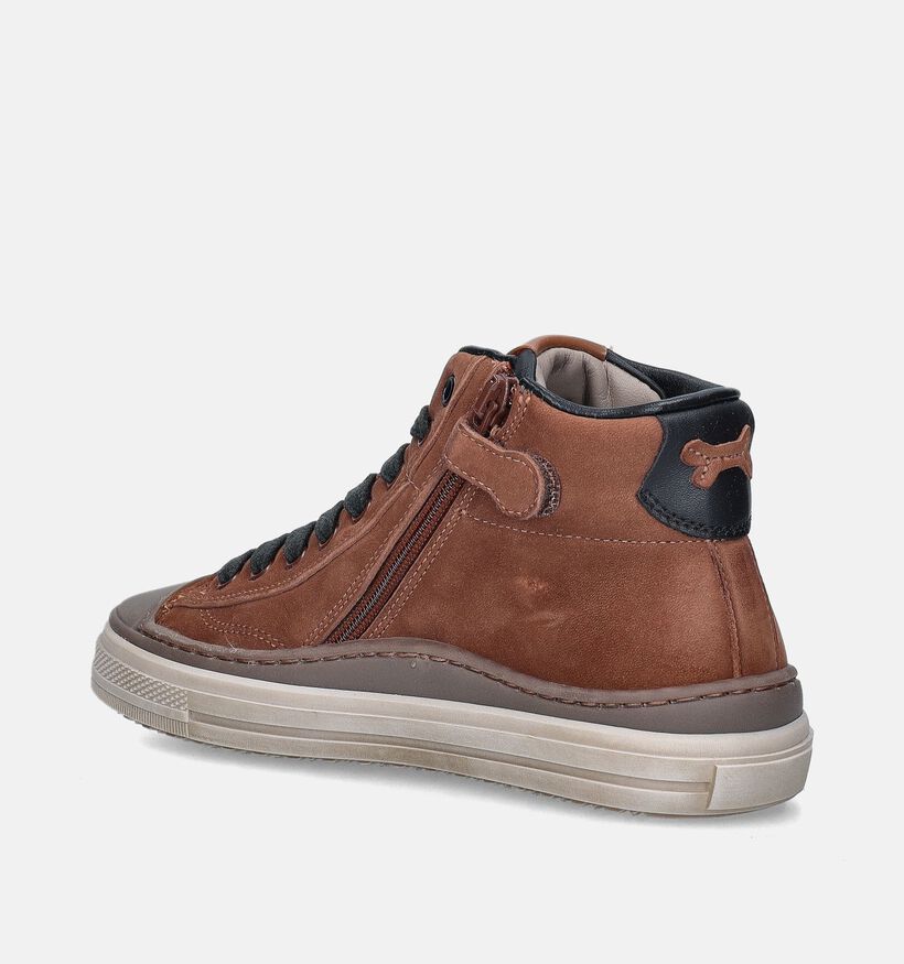 STONES and BONES Ledot Cognac Bottines voor jongens (345965) - geschikt voor steunzolen