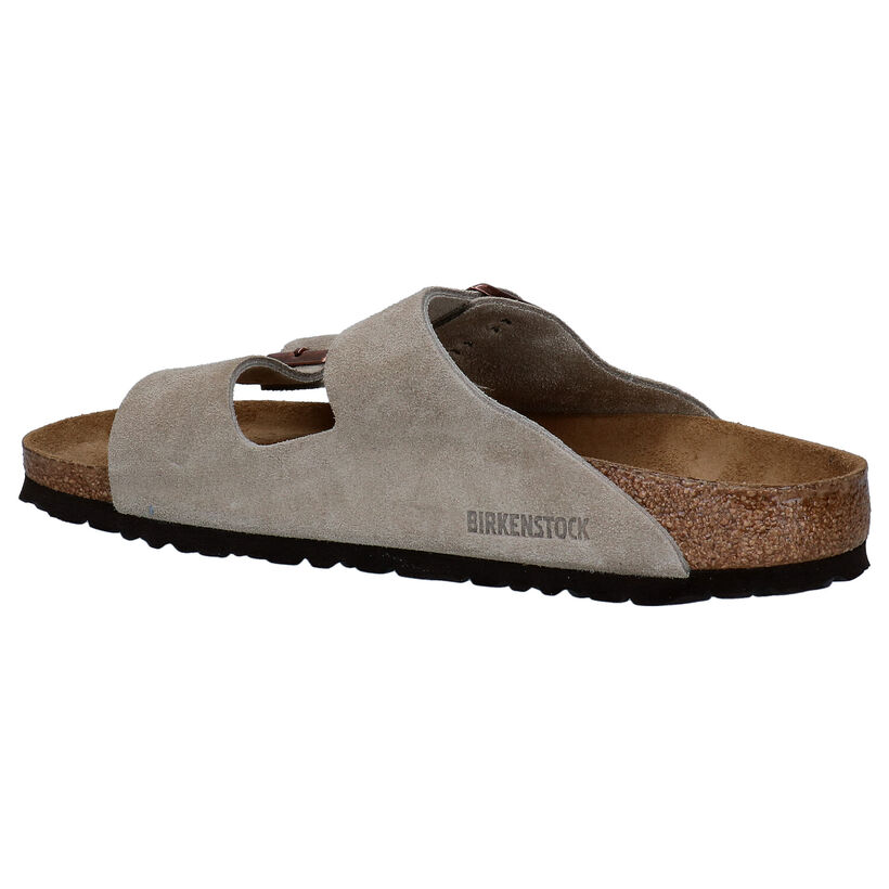 Birkenstock Arizona Nu-pieds en Gris pour hommes (330622)