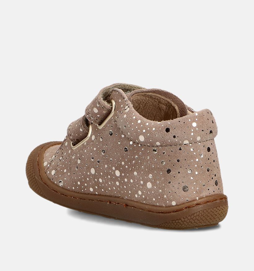 Naturino Cocoon VL Suede Roze/Gouden Eerste Stapschoentjes voor meisjes (380138) - geschikt voor steunzolen
