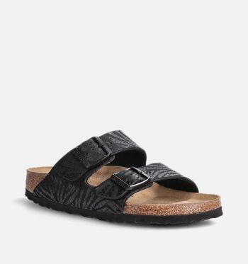 Birkenstock Arizona Nu-pieds Synthetik Zebra Black/Synthetik Zebra Pecan