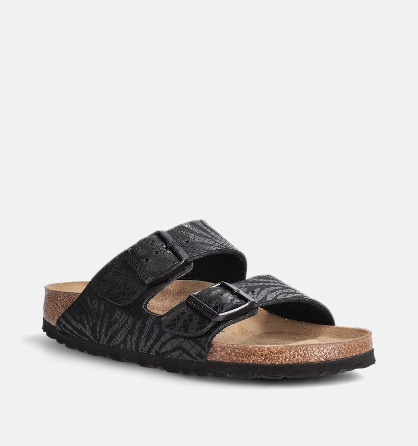 Birkenstock Arizona Synthetik Zwarte Slippers voor dames (350883)