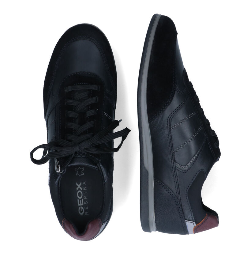 Geox Renan Zwarte Lage Schoenen in kunstleer (313676)