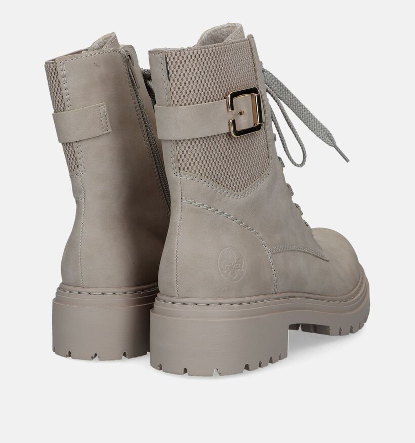 Rieker Ecru Biker boots voor dames (331637)