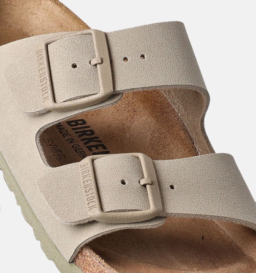 Birkenstock Arizona Nu-pieds en Vert Khaki pour femmes (350891)