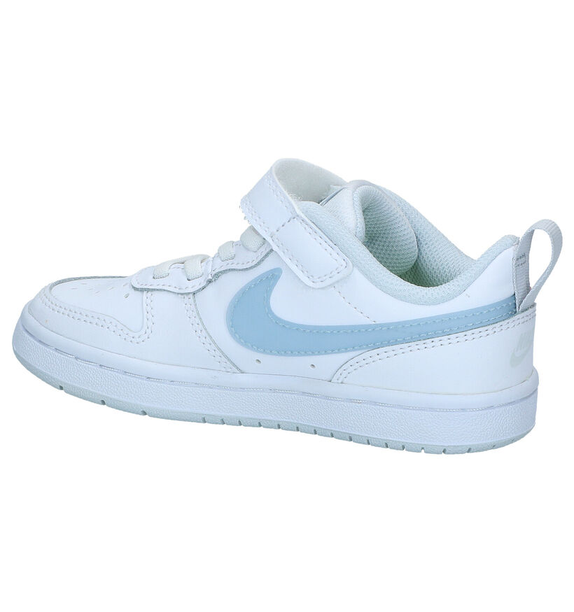 Nike Court Borough Low Baskets en Blanc pour filles, garçons (302140)