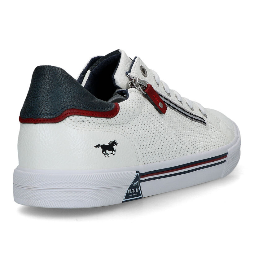 Mustang Chaussures à lacets en Blanc pour hommes (336655) - pour semelles orthopédiques