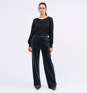 comma Grijze Glans Fluwele Broek (326497)
