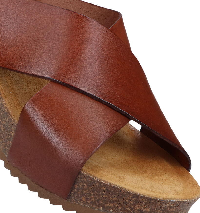 Hee Cognac Slippers voor dames (322720)